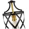 Z-Lite Malcalester 1 Light Mini Pendant, Matte Black & Olde Brass 481MP-MB-OBR - alternate 6